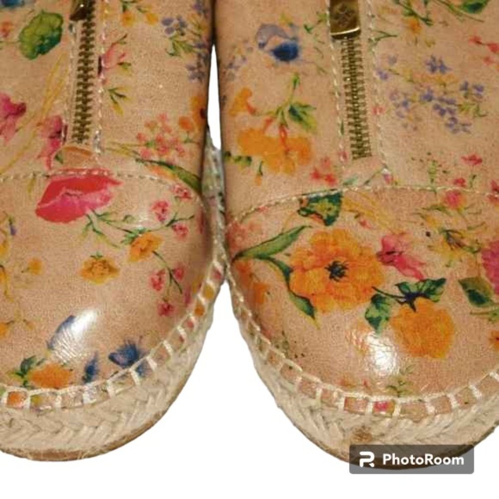 Patricia Nash Floral Espadrille Slip-On Sneakers in Blush Multi - Picture 3 of 12